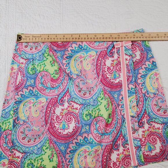 Island Republic Women's Skort Size 12 Stunning Paisley Print Shorts Golf Skirt - Picture 5 of 11
